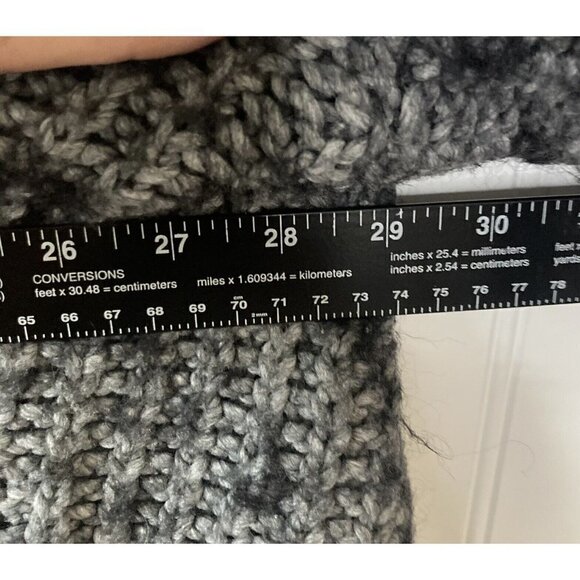 Elsamanda Open Front Chunky Alpaca Wool Blend Oversized Sweater Made In Italy-L - Picture 14 of 16